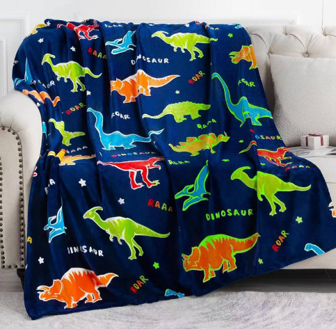 Manta cobertor Mágico que brilha no escuro (Tamanho 2m por 1,50m)